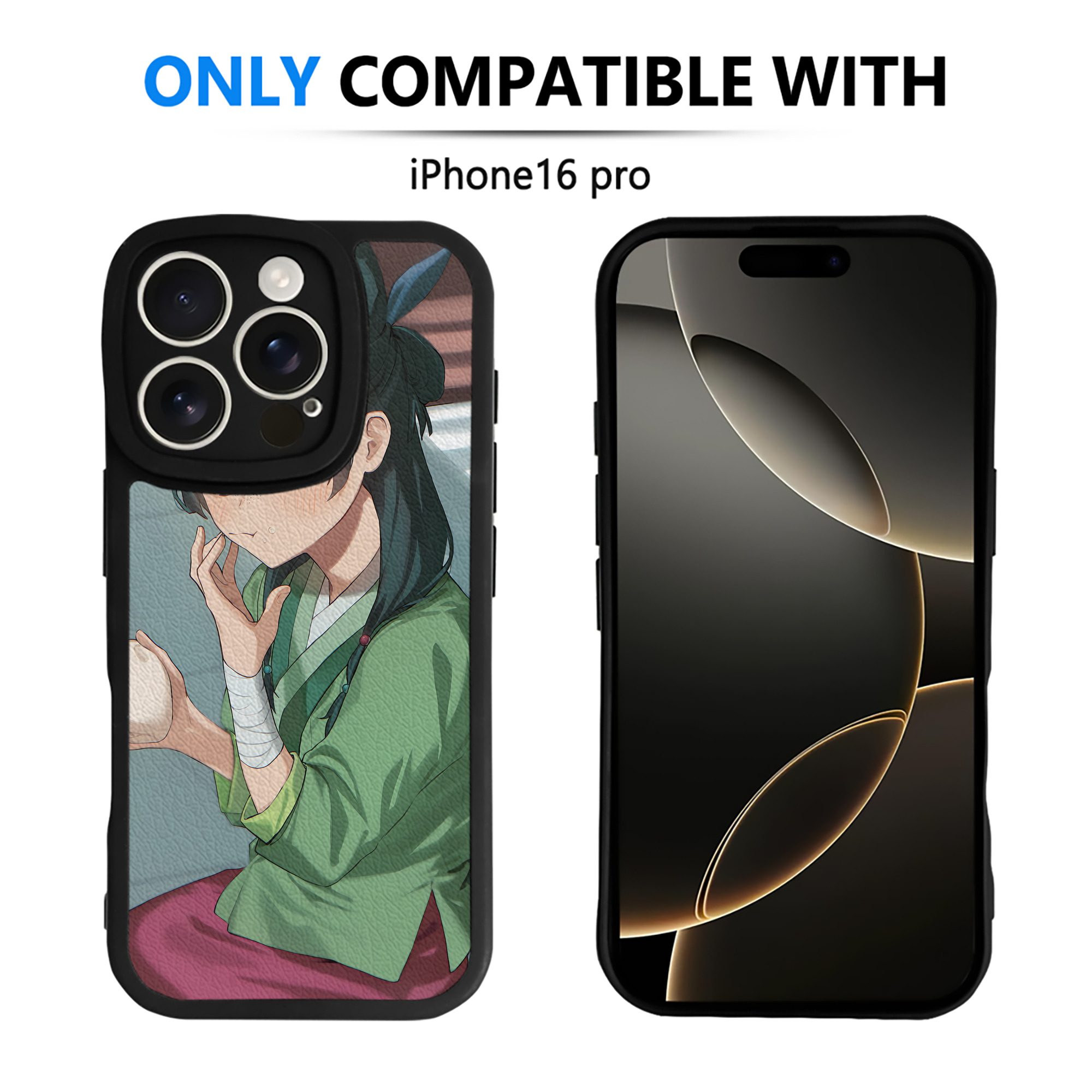 （画像用） 薬屋のひとりごと The Apothecary Diaries 【iPhone 16シリーズ対応】シリコンスマホケース（レザー調） 材質：シリコン